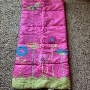 Pink Floral Sleeping Bag